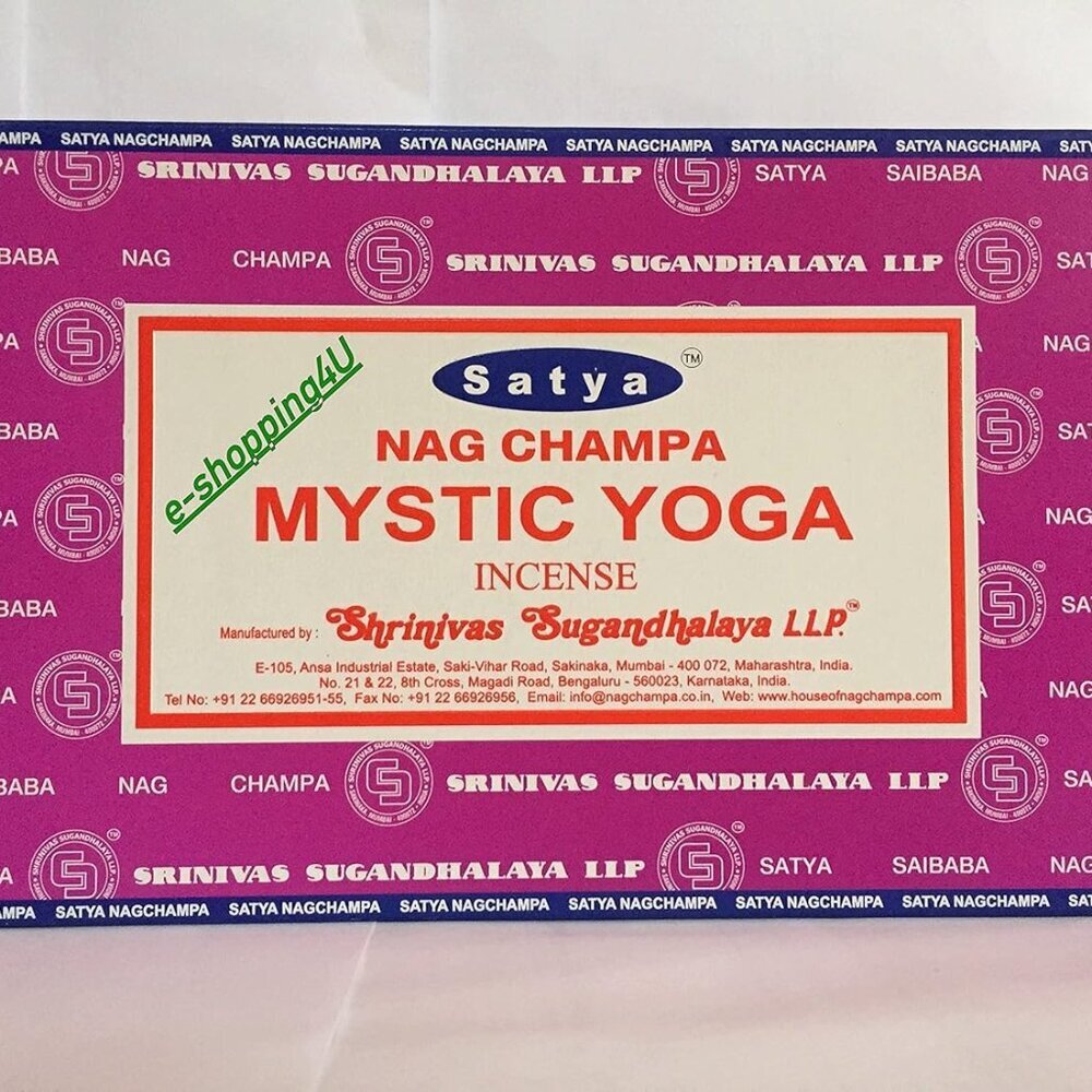 Incense Sticks, Black, Mystic Yoga